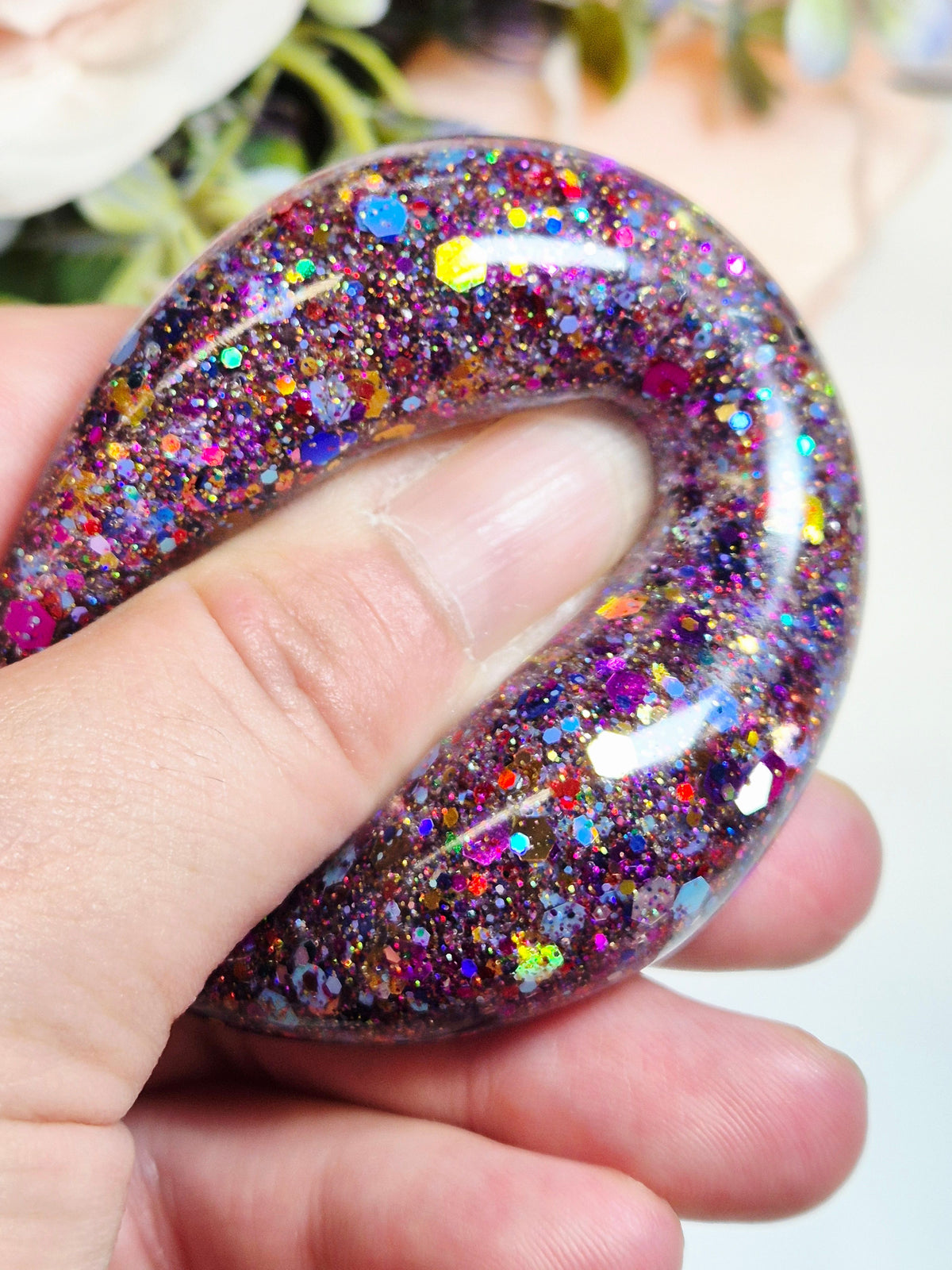 Stressball Jelly-Glitter Farbfestival