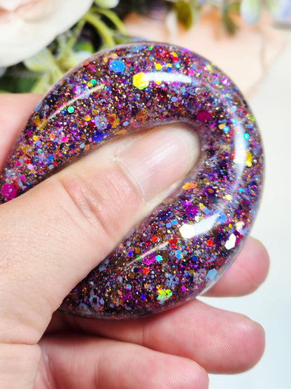 Stressball Jelly-Glitter Farbfestival